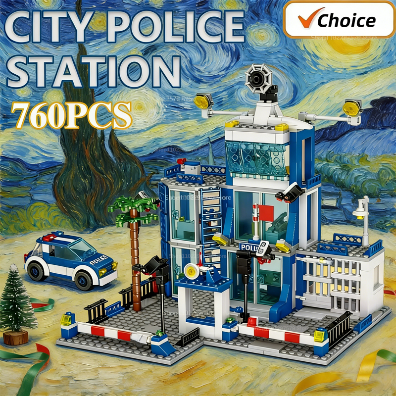 Party Games On Playstation - New 760PCS Building Block City Police
