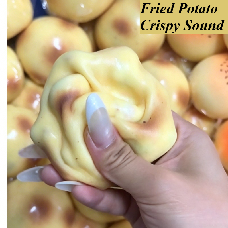 Party Games Gifts - Fried Potato Shaped Squishy Toy Crispy