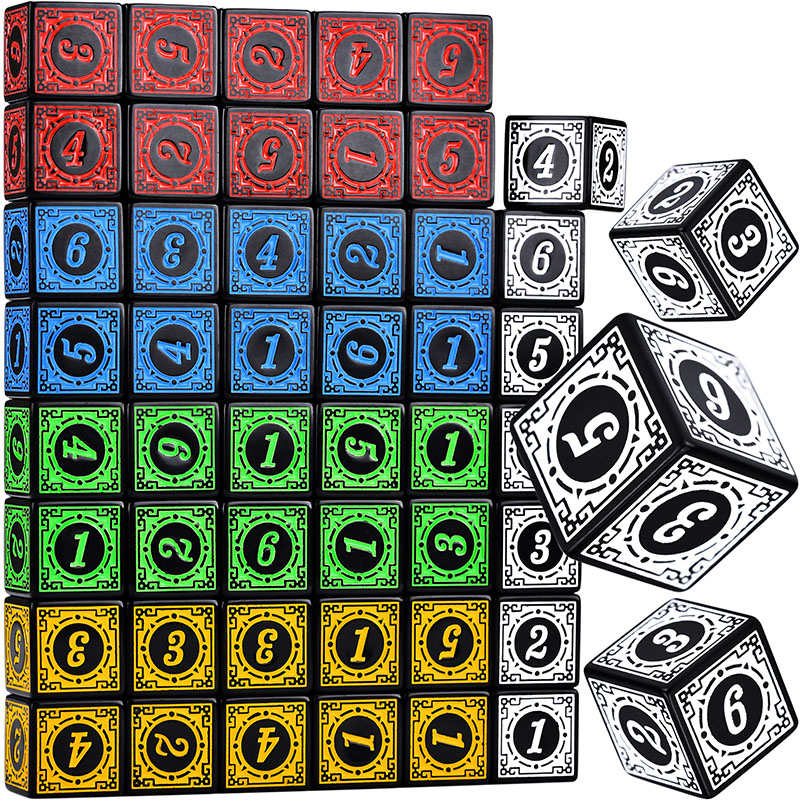 10PCS/Set Acrylic Dice Set D6  - Party Games Easter のレビューと価格