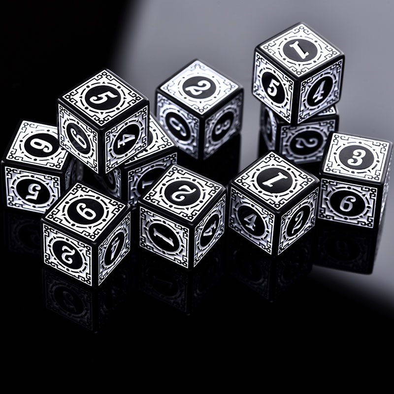 10PCS/Set Acrylic Dice Set D6  - Party Games Easter のレビューと価格