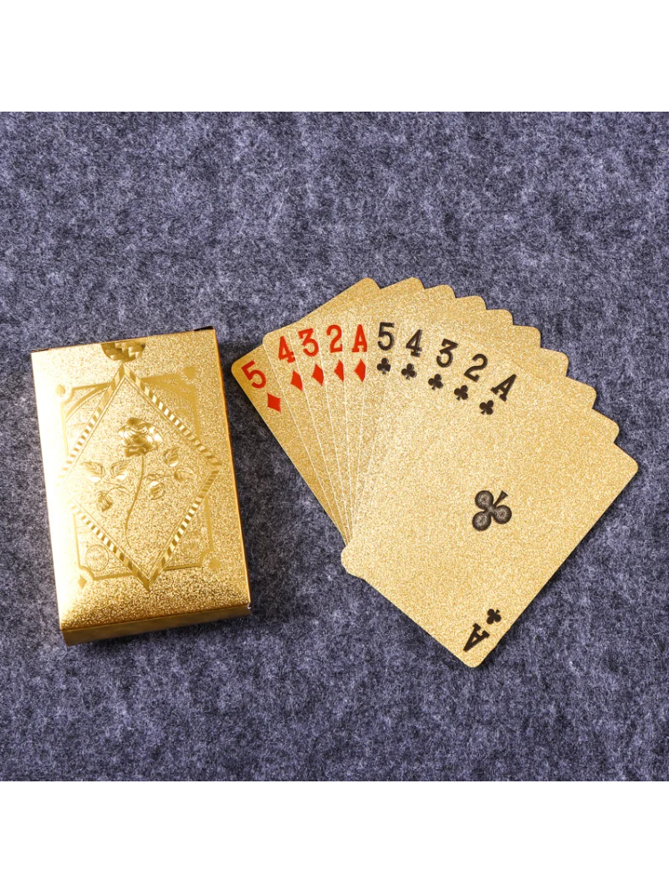 Gold Foil Skull Poker Cards Wa - Party Games Using Playing Cards のレビューと価格