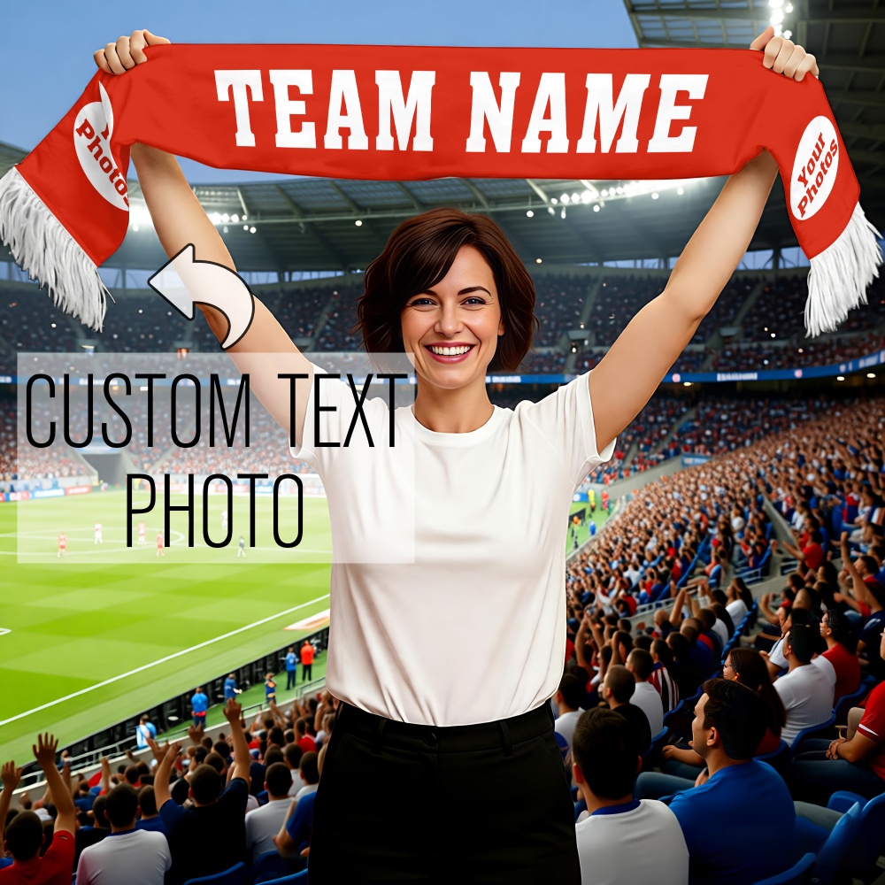 1pc Custom Team Fan Scarf - Pe - Party Games Gender Reveal のレビューと価格
