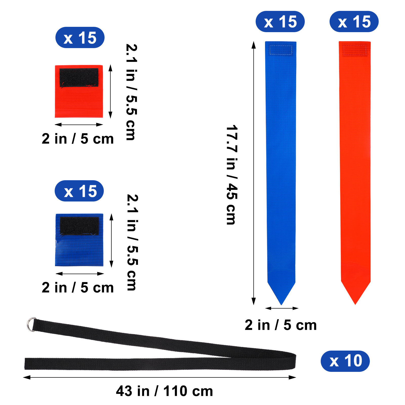 10Pcs Football Flag Kits Adjus - Capture Flag Set のレビューと価格