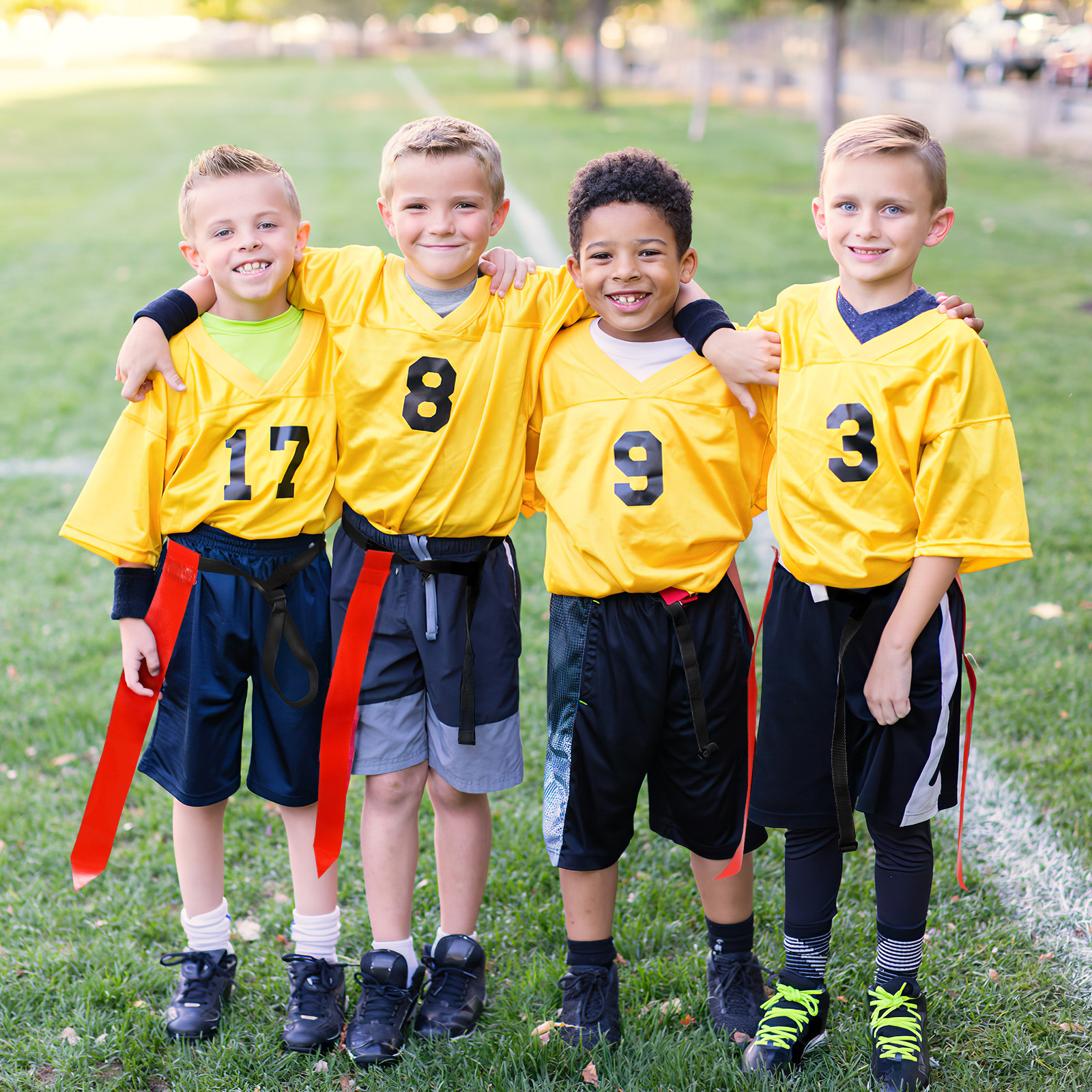 10Pcs Football Flag Kits Adjus - Capture Flag Set のレビューと価格