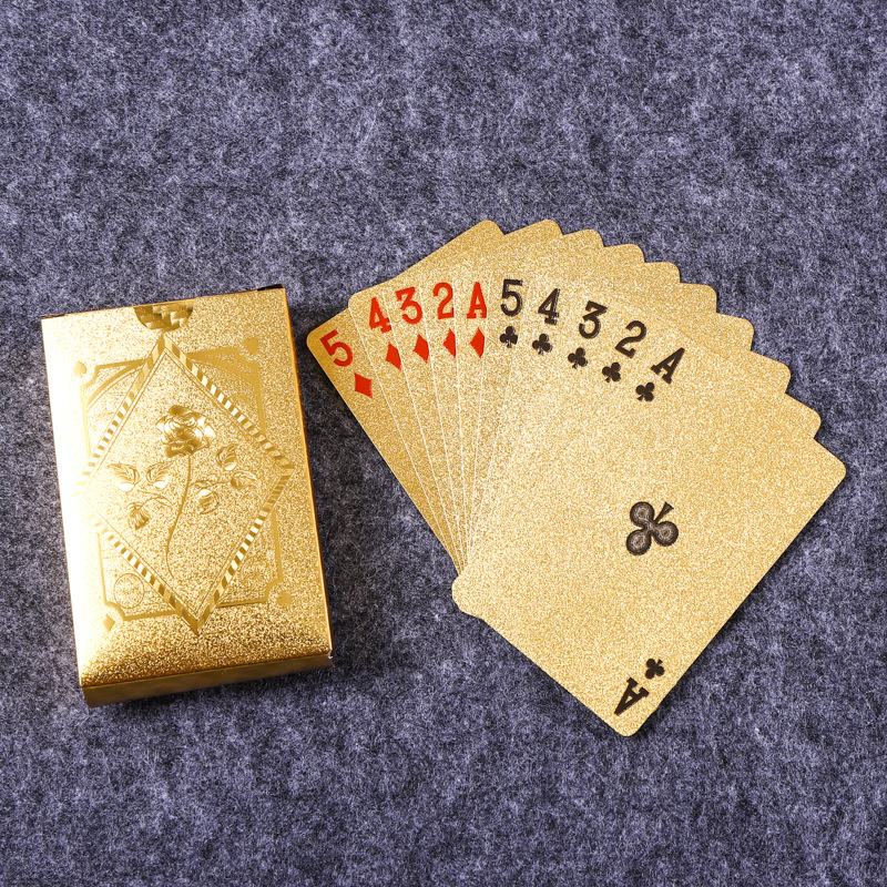 Gold Foil Skull Poker Cards Wa - Party Games Using Playing Cards のレビューと価格