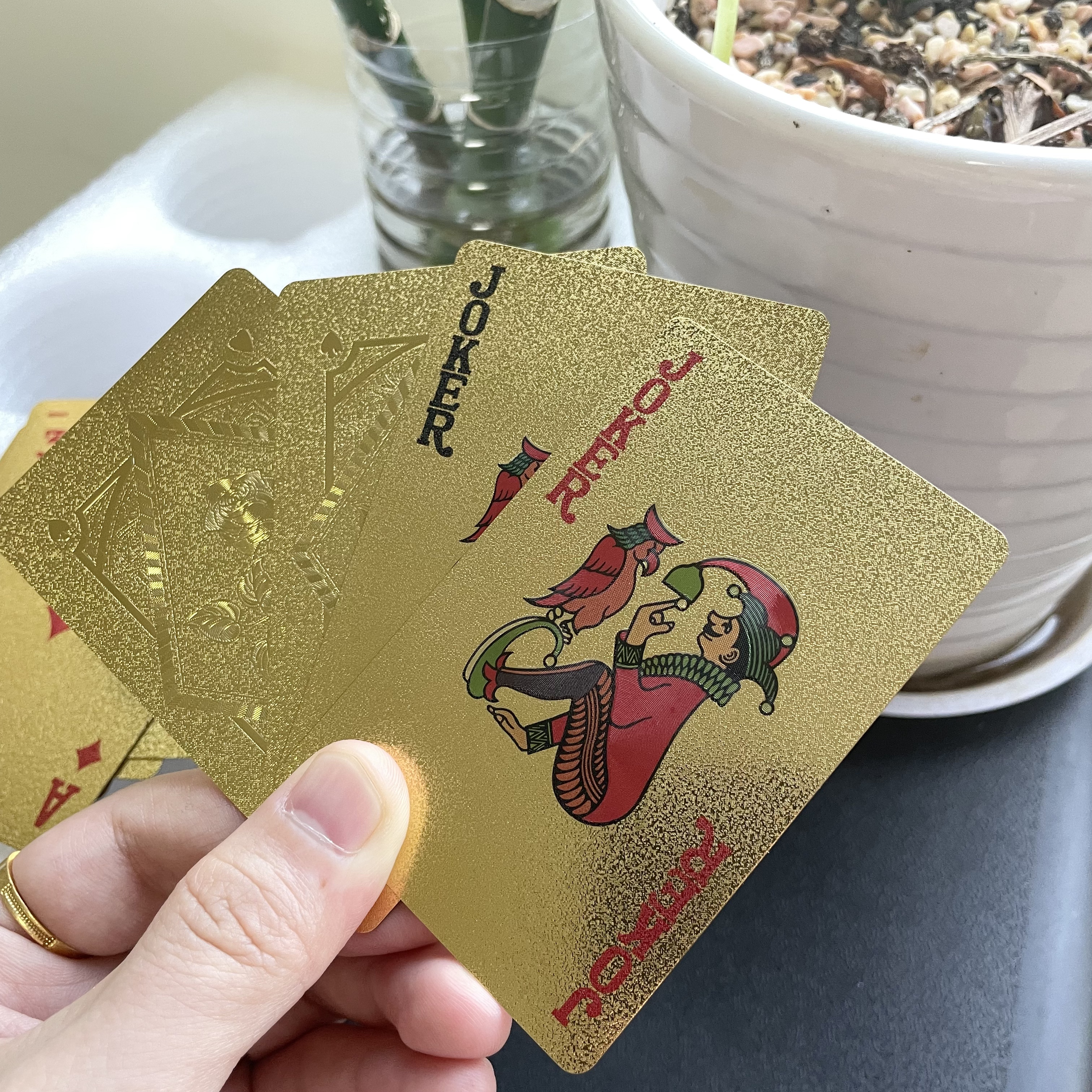 Gold Foil Skull Poker Cards Wa - Party Games Using Playing Cards のレビューと価格