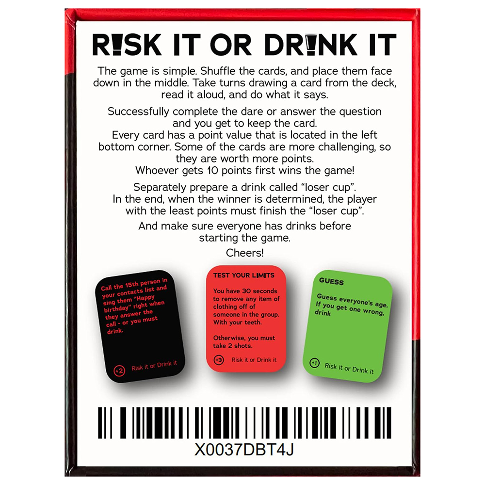 Risk It Or Drink It Fun Party  - Party Games Night のレビューと価格