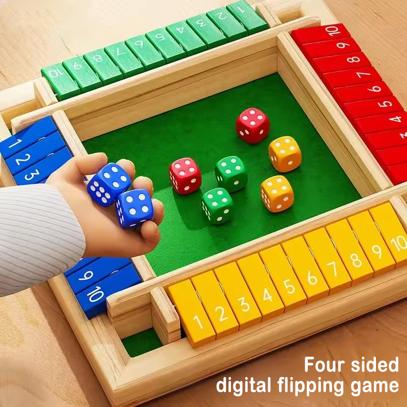 Box Game Wooden Dice Four-Side - Party Games For 7 People のレビューと価格