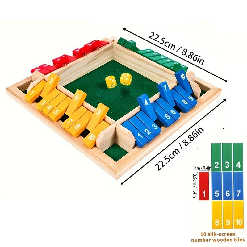 Box Game Wooden Dice Four-Side - Party Games For 7 People のレビューと価格
