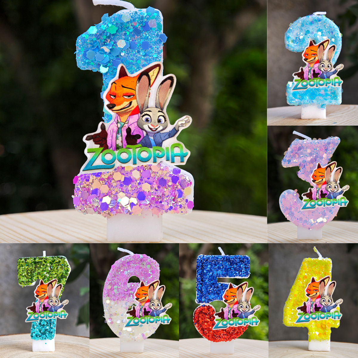 Zootopia Candle Number 0-9 Soc - Zootopia Party Games のレビューと価格