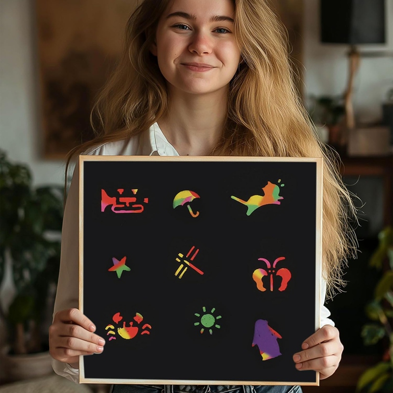 Scratch Paper Art Set, Black C - Party Games Gifts のレビューと価格
