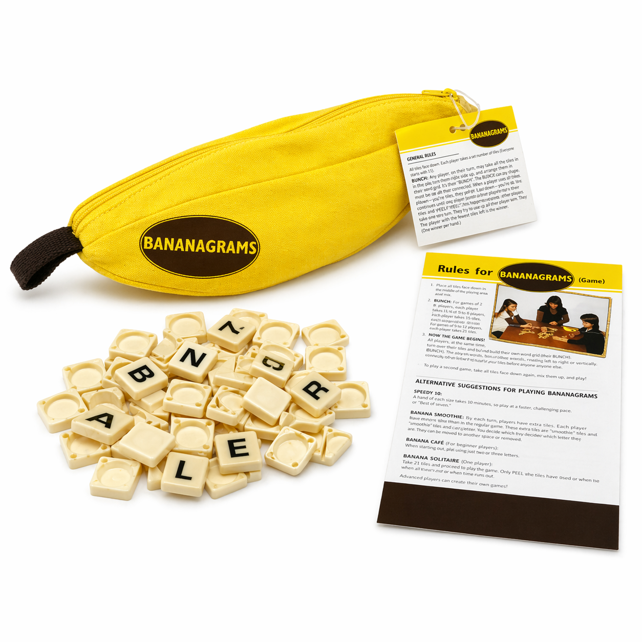 Banana-Shaped Word Tile Game w - Party Games Night のレビューと価格
