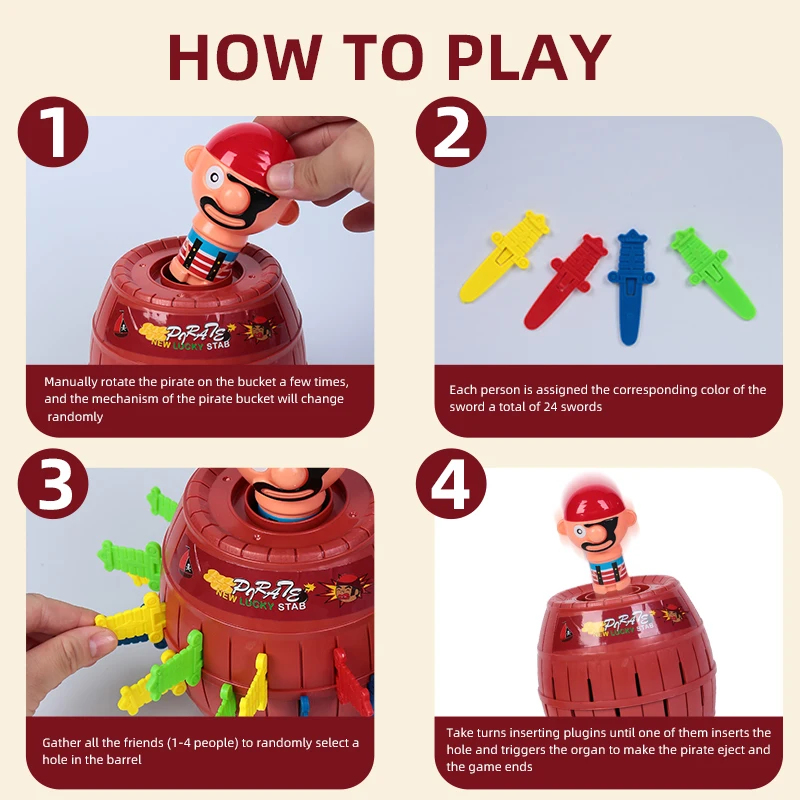 Funny Prank Toy Set Pirate Buc - Party Games 15 In 1 のレビューと価格