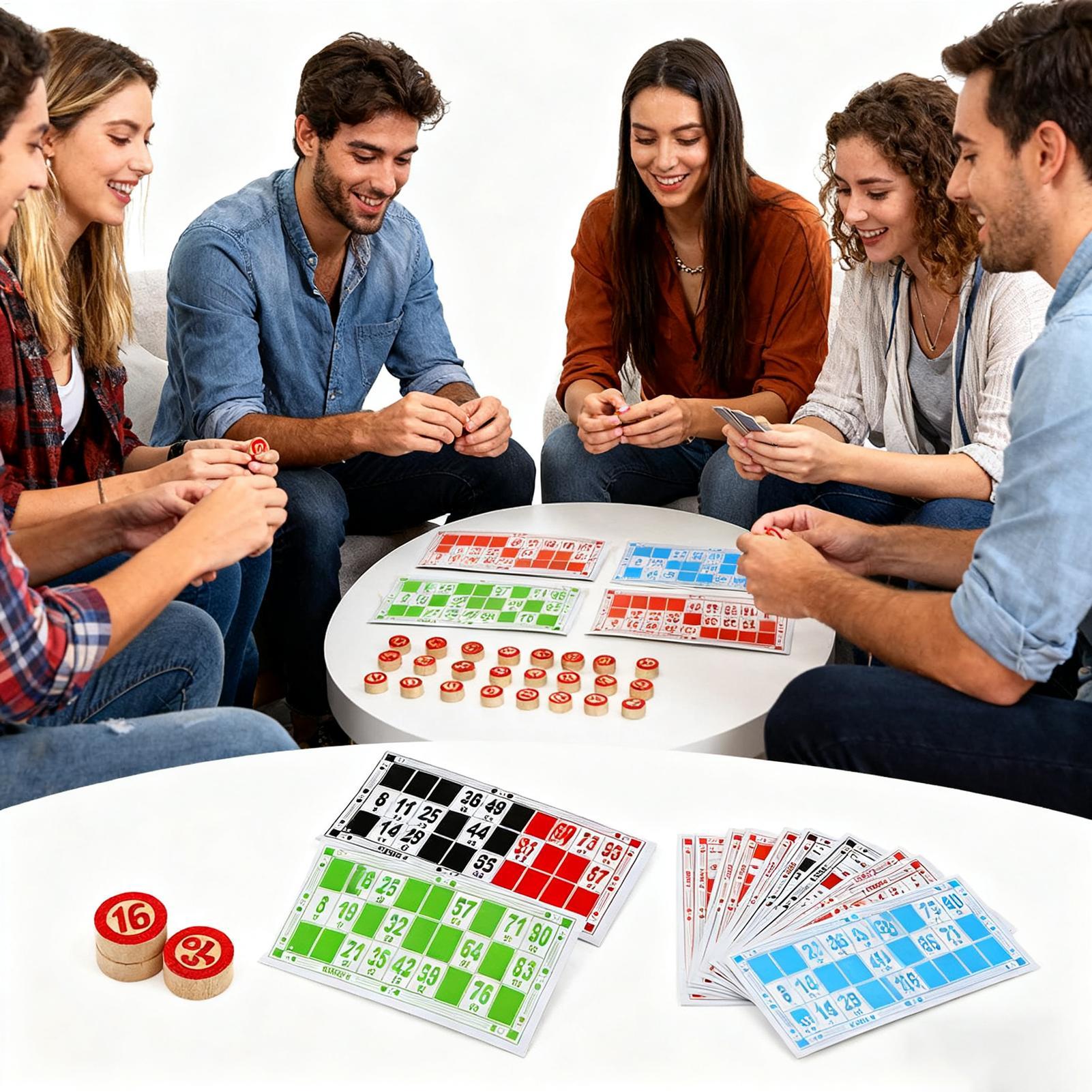 Vintage Wooden Bingo Game Set  - Party Games Easy のレビューと価格
