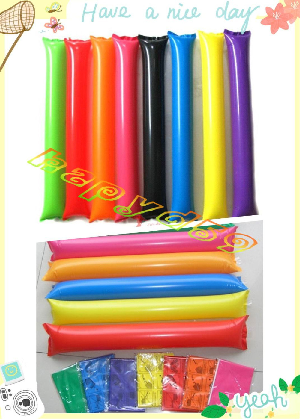 100pcs 60cm clapper ballon bea - Party Games Easter のレビューと価格