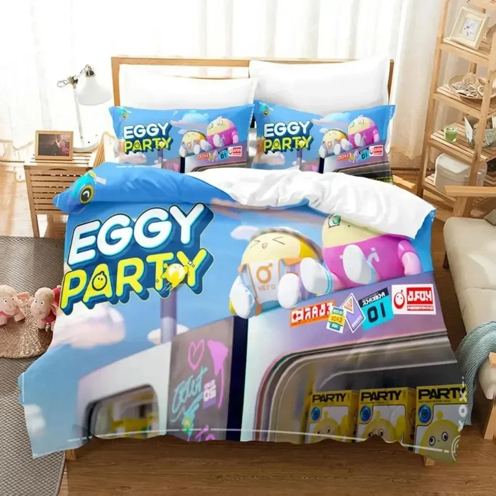Cartoon Eggy Party Game Beddin - Party Games Eggy のレビューと価格