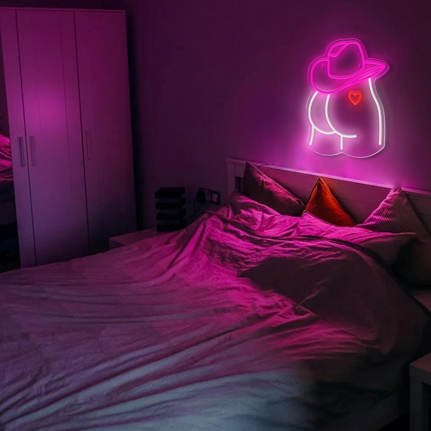 Cowgirl Neon Sign Dimmable LED - Party Games Gifts のレビューと価格