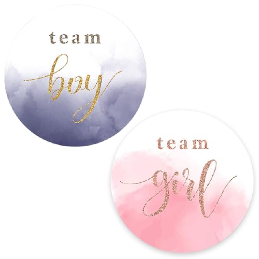 120PCS Gender Reveal Stickers  - Party Games Gender Reveal のレビューと価格