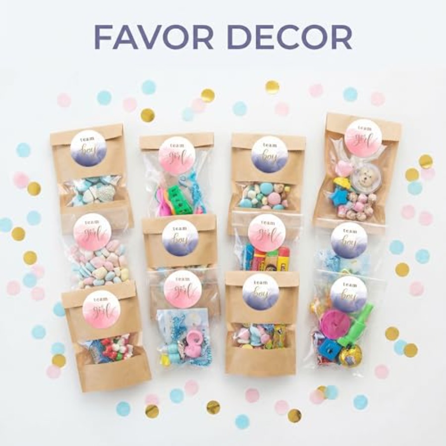 120PCS Gender Reveal Stickers  - Party Games Gender Reveal のレビューと価格