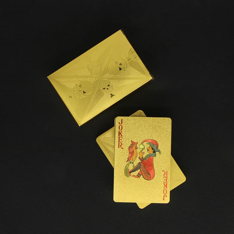 Gold Foil Skull Poker Cards Wa - Party Games Using Playing Cards のレビューと価格