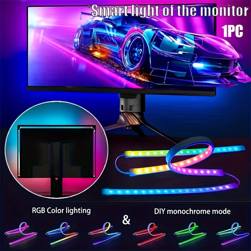 RGB Gaming Lights Strip Monito - Party Games Night のレビューと価格
