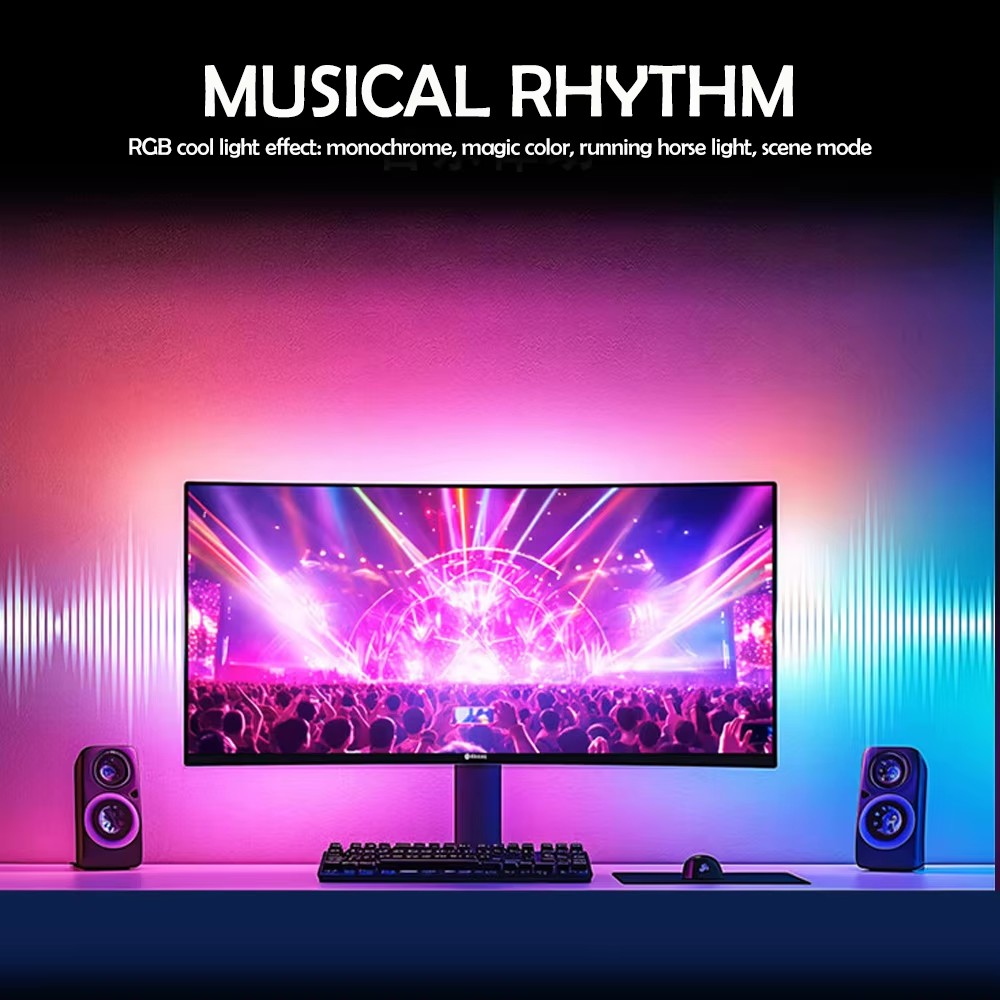 RGB Gaming Lights Strip Monito - Party Games Night のレビューと価格