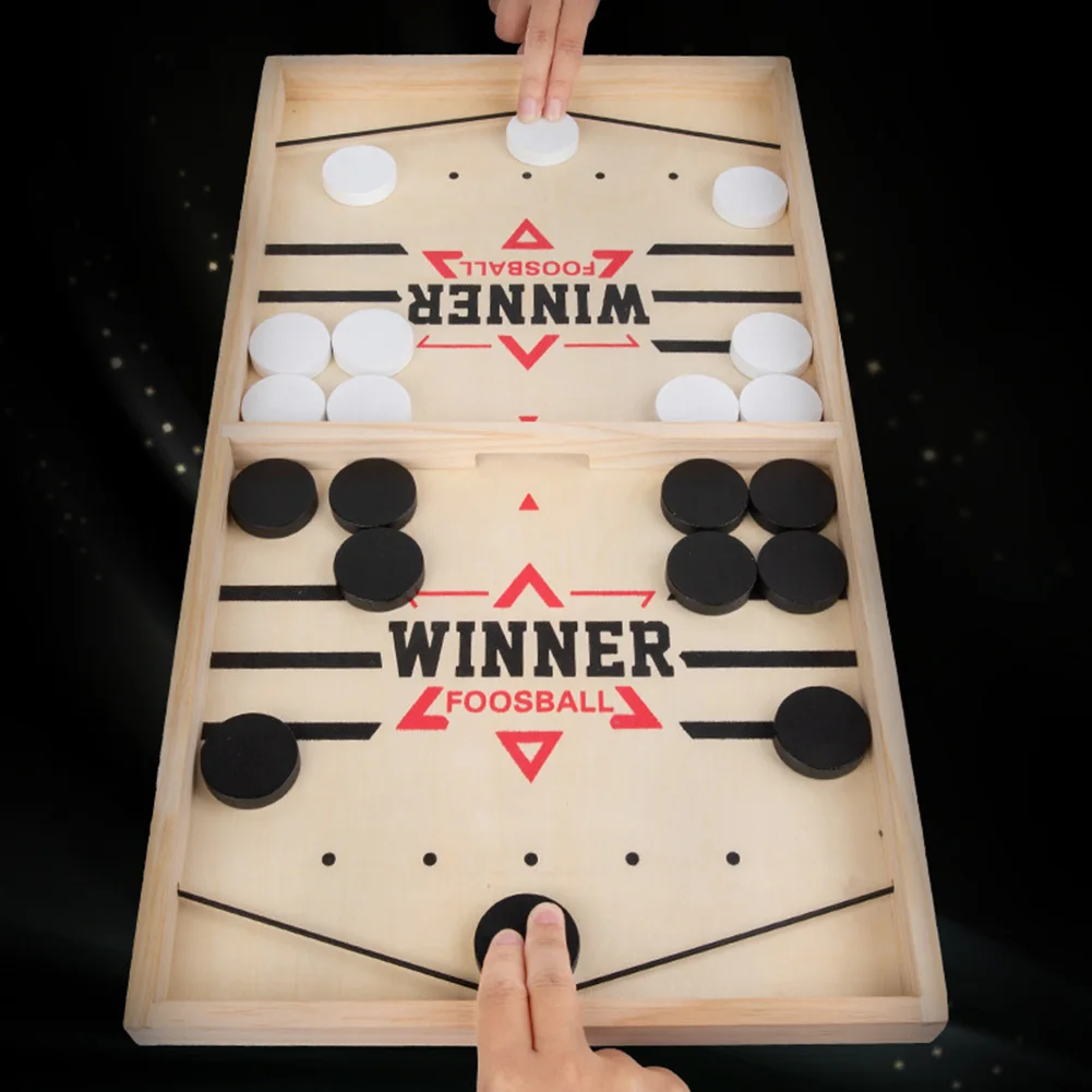 Sling Puck Board Games Wooden  - Party Games For 7 People のレビューと価格