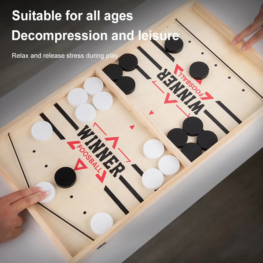 Sling Puck Board Games Wooden  - Party Games For 7 People のレビューと価格
