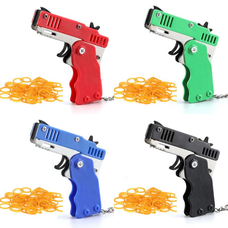 Mini Keychain Rubber Band Gun  - Party Games Gender Reveal のレビューと価格