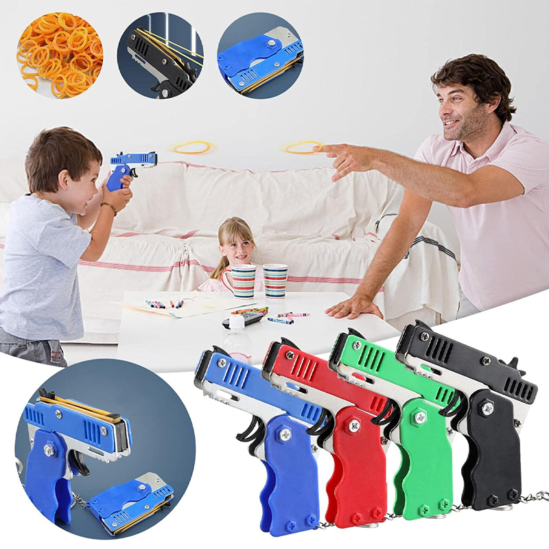 Mini Keychain Rubber Band Gun  - Party Games Gender Reveal のレビューと価格