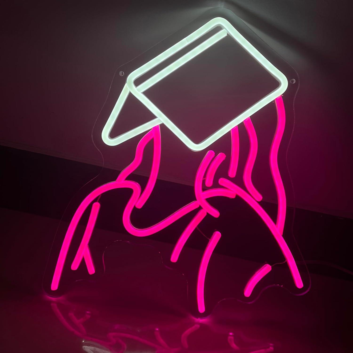 Reading Girl Neon Sign USB Dim - Party Games Gifts のレビューと価格