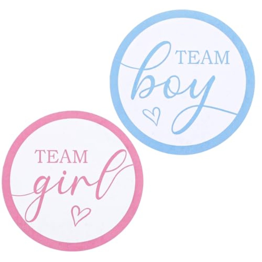 120 Pcs Gender Reveal Stickers - Party Games Gender Reveal のレビューと価格