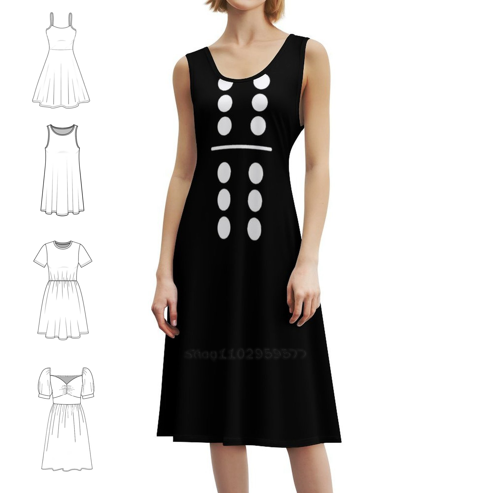 Domino Costume 6-6 Double Six  - Party Games Summer のレビューと価格