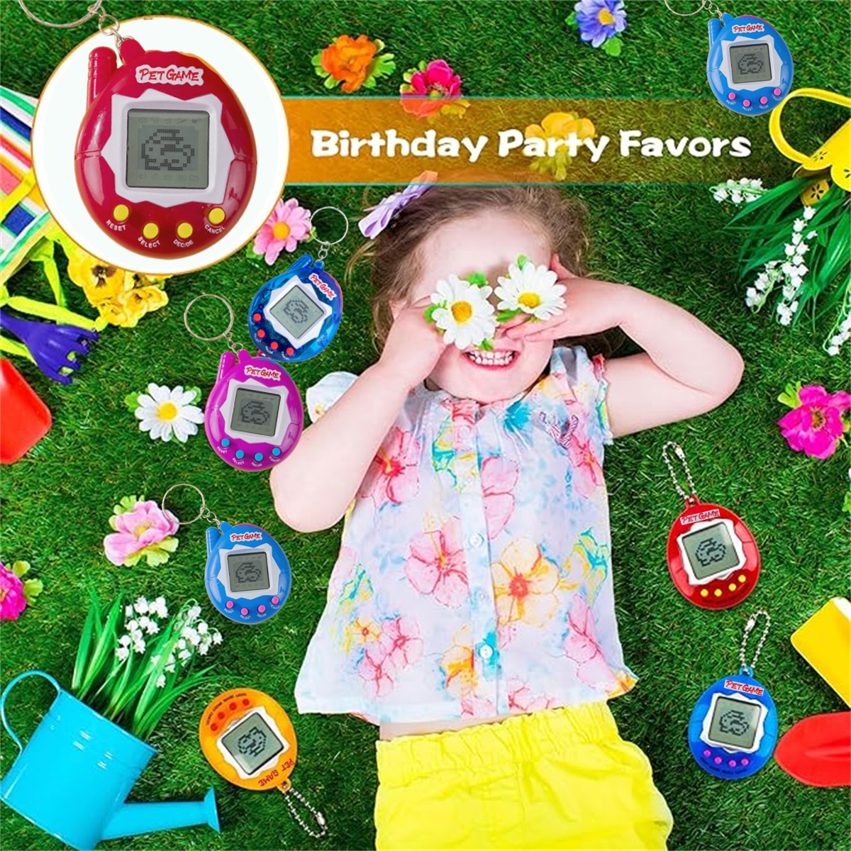6-48PCS Virtual Pet Keychain D - Party Games Gender Reveal のレビューと価格