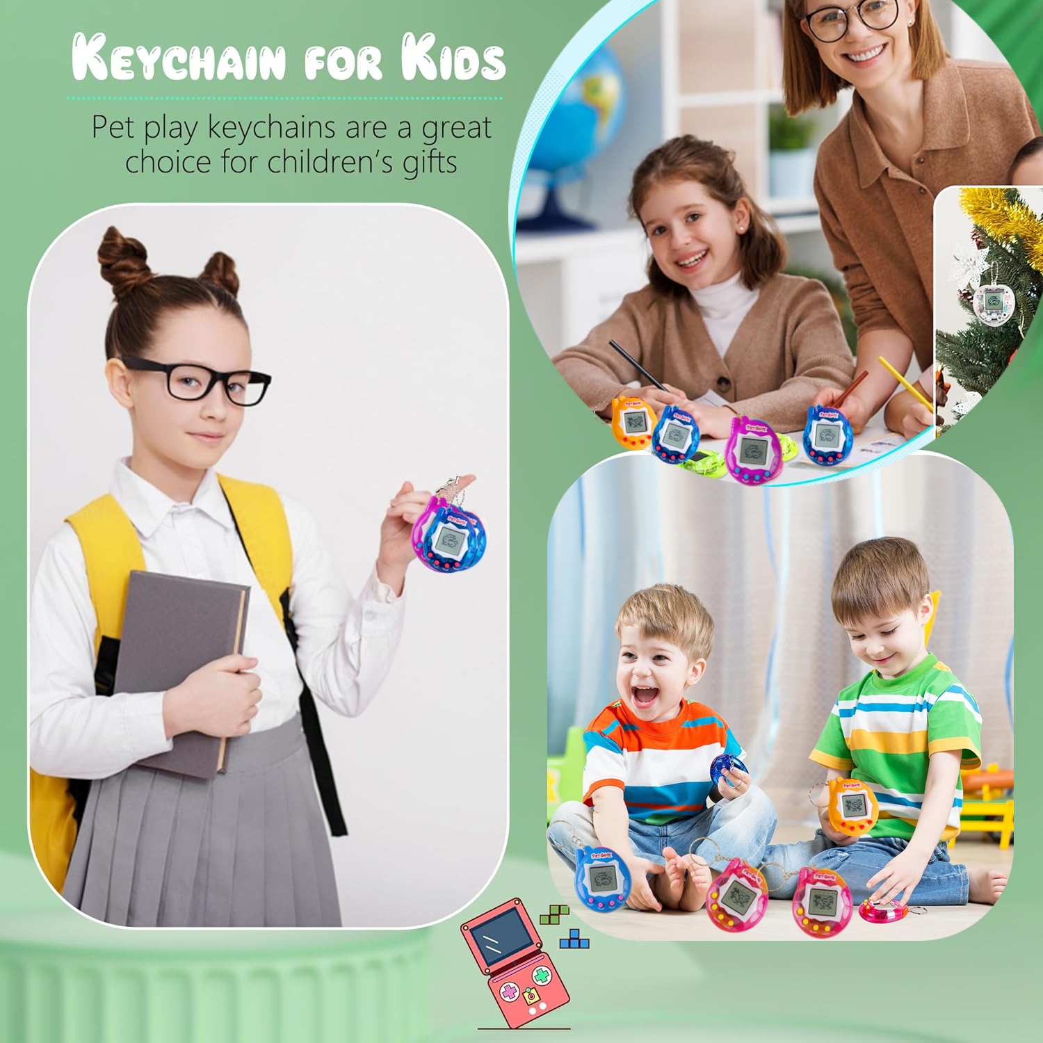 6-48PCS Virtual Pet Keychain D - Party Games Gender Reveal のレビューと価格