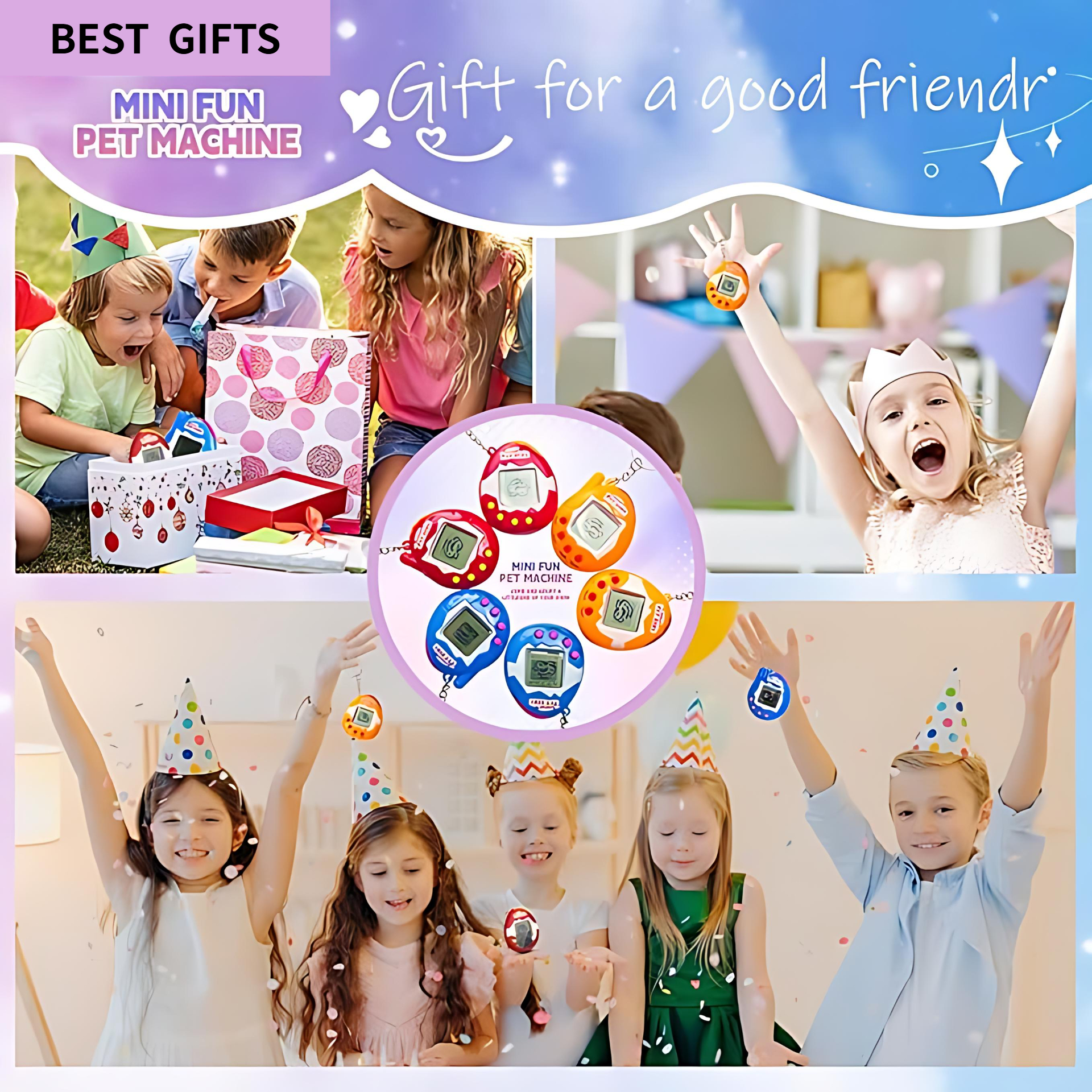 6-48PCS Virtual Pet Keychain D - Party Games Gender Reveal のレビューと価格