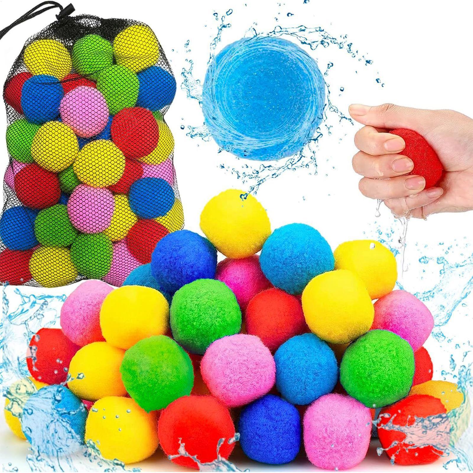 60 Pcs Reusable Water Sponge B - Party Games Summer のレビューと価格
