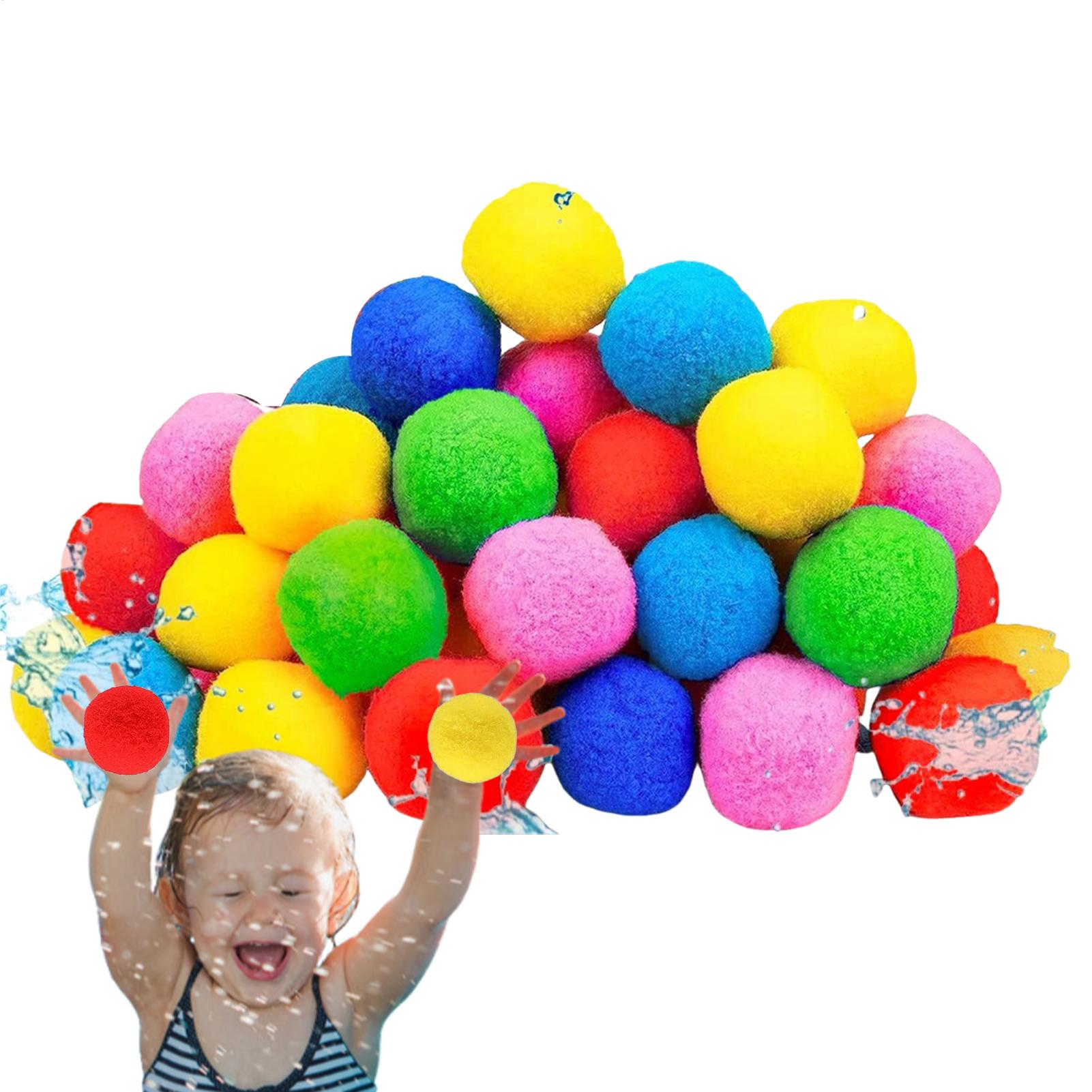 60 Pcs Reusable Water Sponge B - Party Games Summer のレビューと価格
